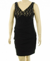 Hailey Logan Lace Bodice Dress Black 13/14 Hailey Logan Lace Bodice Dress Black 13/14