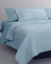 Donna Karan Essentials Puckered Stitch King Quilt Sea Sea