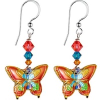 Handcrafted Austrian Crystal Beautiful Butterfly Earrings MADE WITH SWAROVSKI ELEMENTS Handcrafted Austrian Crystal Beautiful Butterfly Earrings MADE WITH SWAROVSKI ELEMENTS