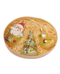 Continue the tradition with a mouth-blown, hand-painted glass ornament to commemorate this important first year in a child's life. Crafted in Germany of the highest-grade glass and lead-free paint, it truly is a timeless holiday heirloom. Continue the tradition with a mouth-blown, hand-painted glass ornament to commemorate this important first year in a child's life. Crafted in Germany of the highest-grade glass and lead-free paint, it truly is a timeless holiday heirloom.