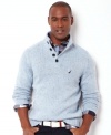 Style yourself in this handsome sweater by Nautica.