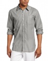 Volcom Men's Ex Factor Stripe Long Sleeve Shirt