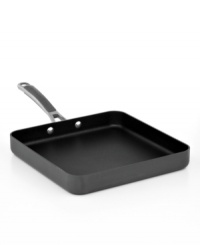 Easy cook, easy go! Perfect for prep, this hard-anodized aluminum griddle features a multi-layer nonstick finish that aids in even, quick heat distribution and effortless cleanup. Lifetime warranty. Easy cook, easy go! Perfect for prep, this hard-anodized aluminum griddle features a multi-layer nonstick finish that aids in even, quick heat distribution and effortless cleanup. Lifetime warranty.