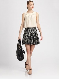 Infuse your wardrobe with iconic style in this flirty, floral lace skirt. Exposed back zipperAbout 16 long68% nylon/32% rayonDry cleanImportedModel shown is 5'10 (177cm) wearing US size 4. Infuse your wardrobe with iconic style in this flirty, floral lace skirt. Exposed back zipperAbout 16 long68% nylon/32% rayonDry cleanImportedModel shown is 5'10 (177cm) wearing US size 4.