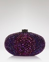 Like a piece of cocktail jewelry, this Sondra Roberts clutch instantly dresses up your evening looks. This artful design flaunts delicate beadwork, cast in glossy satin.