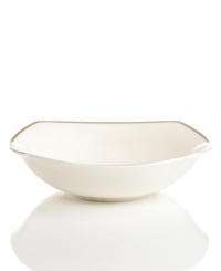 Basic at its best. Mikasa combines a simply timeless pattern and modern silhouette in the Cameo Platinum square vegetable bowl. A must with Cameo Platinum dinnerware. Basic at its best. Mikasa combines a simply timeless pattern and modern silhouette in the Cameo Platinum square vegetable bowl. A must with Cameo Platinum dinnerware.