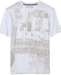 Your casual style becomes an art form in this graphic t-shirt from Sean John. Your casual style becomes an art form in this graphic t-shirt from Sean John.