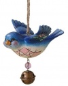 Enesco Jim Shore Heartwood Creek Jingle Birds Bluebird Ornament, 4-Inch