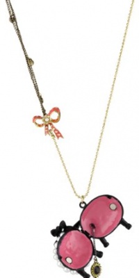 Betsey Johnson Farmhouse Sheep Long Pendant Necklace Betsey Johnson Farmhouse Sheep Long Pendant Necklace