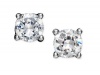 B. Brilliant Sterling Silver Earrings, Round Cubic Zirconia Studs (1/2 ct. t.w.)