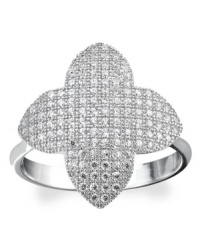 Lucky and lovely. As a stylish symbol of prosperity, CRISLU's clover ring is enhanced by dazzling cubic zirconias (1-7/8 ct. t.w.). Crafted in platinum over sterling silver, it's sure to look stunning for either daytime or evening. Size 7 and 8. Lucky and lovely. As a stylish symbol of prosperity, CRISLU's clover ring is enhanced by dazzling cubic zirconias (1-7/8 ct. t.w.). Crafted in platinum over sterling silver, it's sure to look stunning for either daytime or evening. Size 7 and 8.