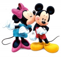 Minnie Mouse kissing Mickey Mouse Disney Iron On Transfer for T-Shirt Minnie Mouse kissing Mickey Mouse Disney Iron On Transfer for T-Shirt