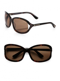 Refined plastic frames with floating lens and signature T logo temples. Available in dark havana with gradient brown lens.Signature T logo temples100% UV protectionMade in Italy Refined plastic frames with floating lens and signature T logo temples. Available in dark havana with gradient brown lens.Signature T logo temples100% UV protectionMade in Italy
