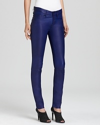Cosmopolitan sophisticate meets rockstar chic with these MARC BY MARC JACOBS pants, crafted from luxurious lambskin leather in a new skinny silhouette. Cosmopolitan sophisticate meets rockstar chic with these MARC BY MARC JACOBS pants, crafted from luxurious lambskin leather in a new skinny silhouette.