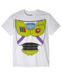 Whether you're heading to infinity and beyond or just to the door to hand out more candy, this Buzz Lightyear tee by Hybrid makes dressing up for Halloween a breeze.