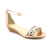 ENZO ANGIOLINI KAREZZA STUDDED SANDAL LIGHT PINK/ GOLD WOMEN SHOES SIZE 9 M