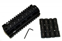 UTAC® ALUMINUM AR AR15 AR-15 M4 Rifle Carbine Length Weaver/Picatinny Quad Rail Handguard with 12 Rubber Covers UTAC® ALUMINUM AR AR15 AR-15 M4 Rifle Carbine Length Weaver/Picatinny Quad Rail Handguard with 12 Rubber Covers