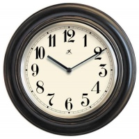Infinity Instruments The Benchmark - Black Wood Wall Clock Metal Bezel Infinity Instruments The Benchmark - Black Wood Wall Clock Metal Bezel