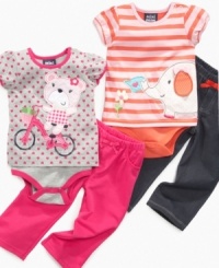 Out and about. You'll want to spend a little time outside and show her off in one of these precious bodysuit and pant sets from Mini Bean. Out and about. You'll want to spend a little time outside and show her off in one of these precious bodysuit and pant sets from Mini Bean.