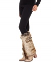 Take a walk on the wild side with these fabulous, faux fur boot toppers from David & Young that add a little something fierce to every step.