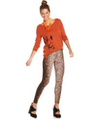 Walk on the wild side with these Bar III crocodile-print leggings -- sure to add a fierce flair to your fall wardrobe!