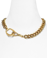 Nod to an equestrian-inspired aesthetic with this gold-plated necklace from Lauren Ralph Lauren. It's a timeless piece that makes an effortless match with almost anything in your closet. Nod to an equestrian-inspired aesthetic with this gold-plated necklace from Lauren Ralph Lauren. It's a timeless piece that makes an effortless match with almost anything in your closet.
