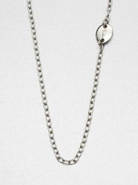 EXCLUSIVELY AT SAKS. From the Plaquette Collection. A sterling silver link chain with a logo plaque detail is crafted as a celebration of the founding years of this brand. Sterling silverLength, about 39Slip-on styleMade in Italy EXCLUSIVELY AT SAKS. From the Plaquette Collection. A sterling silver link chain with a logo plaque detail is crafted as a celebration of the founding years of this brand. Sterling silverLength, about 39Slip-on styleMade in Italy