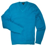 Alfani Men's Narrow Stripe Pima Cotton V-neck Sweater