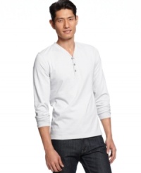 Long sleeve y-neck t-shirt by Alfani Red. Looks great worn solo or over layers. Long sleeve y-neck t-shirt by Alfani Red. Looks great worn solo or over layers.