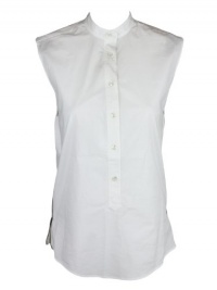 Maison Martin Margiela womens side zip buttoned sleeveless top