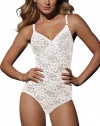 Bali Lace 'N Smooth Body Briefer, 38D-White
