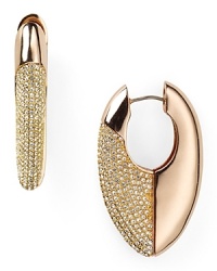 Claw your way to cool with these pave dipped Rebecca Minkoff earrings, which work a talon-like vibe, set off in gleaming rose gold plated metal. Claw your way to cool with these pave dipped Rebecca Minkoff earrings, which work a talon-like vibe, set off in gleaming rose gold plated metal.
