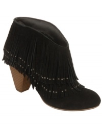 The fringes on the Tulsa fringed booties by Carlos by Carlos Santana swing with each step. You won't want to stand still. The fringes on the Tulsa fringed booties by Carlos by Carlos Santana swing with each step. You won't want to stand still.