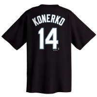 Paul Konerko Chicago White Sox Name and Number T-Shirt , Black Paul Konerko Chicago White Sox Name and Number T-Shirt , Black