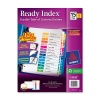 Avery Ready Index Table of Contents Dividers, 15-Tab, Multi-Color, 6 Sets (11197)