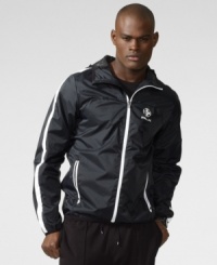 Keeping active in any condition is a cinch with RLX's essential jacket, constructed from sleek, water-repellent nylon for stylish protection from the rain. Keeping active in any condition is a cinch with RLX's essential jacket, constructed from sleek, water-repellent nylon for stylish protection from the rain.