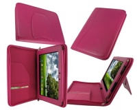 rooCASE Executive Portfolio (Magenta) Leather Case Cover with Landscape / Portrait View for Asus Eee Pad Transformer 10.1-Inch TF101 Android Tablet Wi-Fi rooCASE Executive Portfolio (Magenta) Leather Case Cover with Landscape / Portrait View for Asus Eee Pad Transformer 10.1-Inch TF101 Android Tablet Wi-Fi