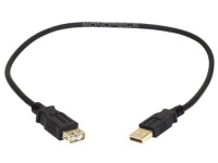 USB 2.0 A Male to A Female Extension 28/24AWG Cable - 1.5ft USB 2.0 A Male to A Female Extension 28/24AWG Cable - 1.5ft