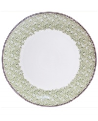 A pattern with a past adorns the round Daisy Green platter, featuring verdant blooms plucked from Monsoon's textile archives. Denby bone china brings modern durability to a look of vintage charm. A pattern with a past adorns the round Daisy Green platter, featuring verdant blooms plucked from Monsoon's textile archives. Denby bone china brings modern durability to a look of vintage charm.