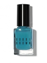 New for nails! Bobbi does polish right: Rich color and desert-worthy hues instantly transform fingertips into your most covetable accessory for fall. Go with an opaque blue: the color of polished turquoise. Tip: Keep nails short and square with saturated colors like these.