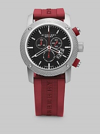 Burberry Sport Chronograph Black Dial Red Rubber Mens Watch BU7706 Burberry Sport Chronograph Black Dial Red Rubber Mens Watch BU7706