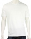 Perry Ellis Men's Core Cotton Ribbed Short Sleeve Crew T-Shirt