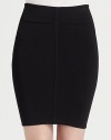 Designed to accentuate curves, this stretch skirt features flattering seaming for an unforgettable look.Elasticized waistbandIntricate seam detailsPull-on styleAbout 19 long56% polyamide/36% viscose/8% elastaneDry cleanImported of Italian fabric Model shown is 5'10 (177cm) wearing US size Small. 