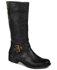 Add comfort and rugged style with Naturalizer's Balada boots. With a buckle embellishment at the side, they're a rich style you'll wear on those days when toughness is needed. Add comfort and rugged style with Naturalizer's Balada boots. With a buckle embellishment at the side, they're a rich style you'll wear on those days when toughness is needed.