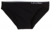 Calvin Klein Women's Seamless Bikini, Black, Medium