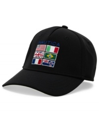 Hats off to International style this summer with this flag embroidered baseball cap from Nautica. Hats off to International style this summer with this flag embroidered baseball cap from Nautica.