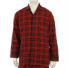 Nautica Men's Sleepwear Theo Plaid Flannel Long Sleeve Camp Shirt