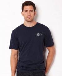 Comfortable and cool, this graphic t-shirt from Nautica is quite the catch. Comfortable and cool, this graphic t-shirt from Nautica is quite the catch.