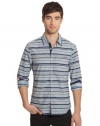 GUESS Summit Striped Long-Sleeve Shirt