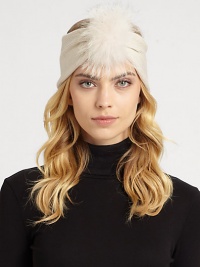 EXCLUSIVELY AT SAKS.COM. Dyed coyote fur meets ultra-soft jersey knit wool for a lovely, luxe hair ornament.Dyed coyote furMerino woolDry cleanImportedFur origin: USA EXCLUSIVELY AT SAKS.COM. Dyed coyote fur meets ultra-soft jersey knit wool for a lovely, luxe hair ornament.Dyed coyote furMerino woolDry cleanImportedFur origin: USA